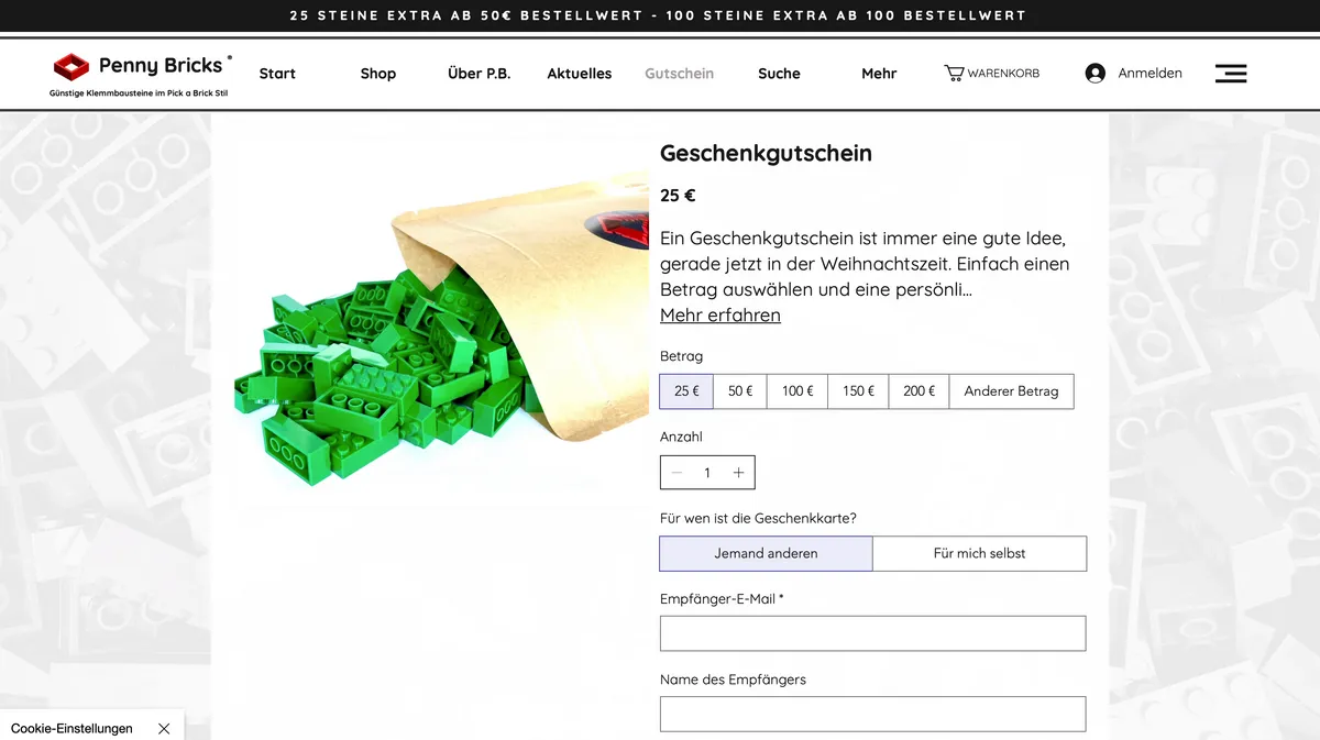 Neu: Gutscheine verschenken!